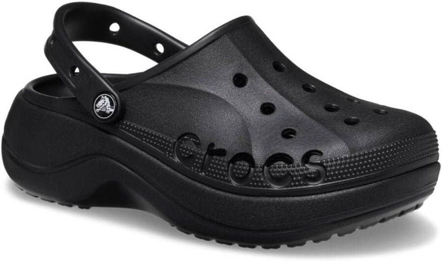Crocs Baya Platform Clog Zwart