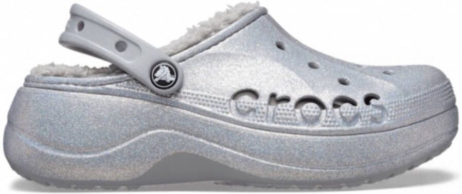 Crocs Baya Platform Glitter Vrouwen LichtGrijs Multi 34 35 W5