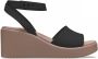 Crocs Sleehaksandaaltjes Brooklyn Ankle Strap Wedge plateausandaal sandaal in comfortabele breedte g (= breed) - Thumbnail 1