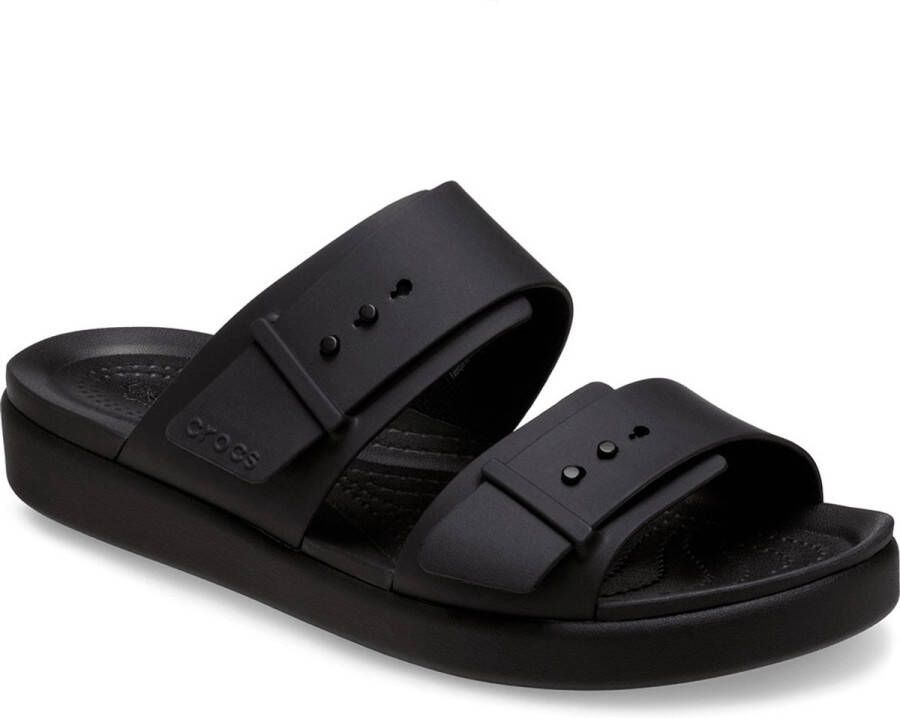 Crocs Brooklyn Buckle Low Slippers Zwart Vrouw