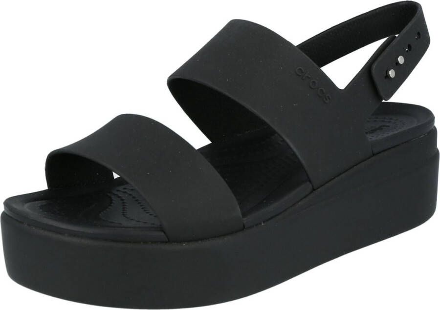 Crocs Sleehaksandaaltjes Brooklyn Low Wedge zomerschoen sandaal sleehak met modieuze plateauzool
