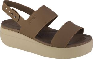 Crocs Sleehaksandaaltjes Brooklyn Low Wedge met verstelbaar hielriempje