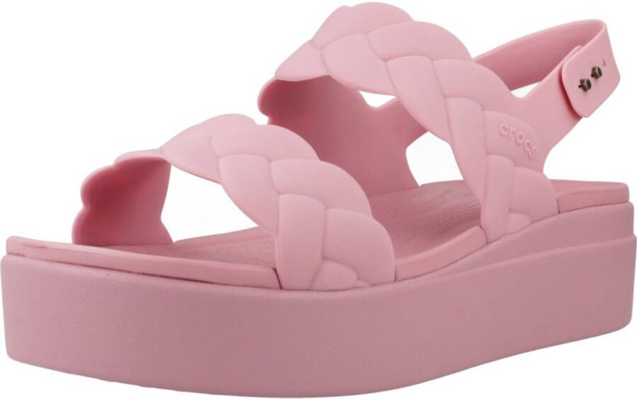 Crocs Geweven sleehakken voor stijlvol comfort Pink