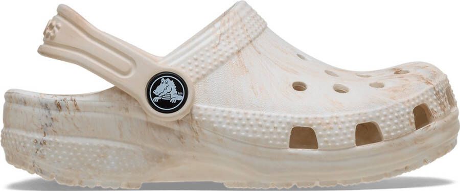 Crocs Kid's Classic Watercolor Marbled Clog Sandalen beige