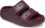 Crocs Gezellig Pluizige Band Klomp Sandaal Red Heren - Thumbnail 1