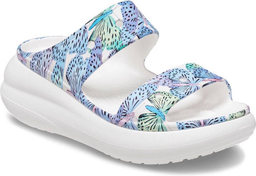 Crocs Classic Crush Butterfly Sandalen Wit Multi US M5 W7 - Foto 2