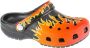 Crocs Classic Flames Clog Kids voor een jongen Zwart Slippers - Thumbnail 1