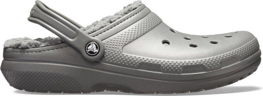 Crocs Pantoffels Classic Lined Clog tuinschoen slippers klomp met knuffelig nepleer