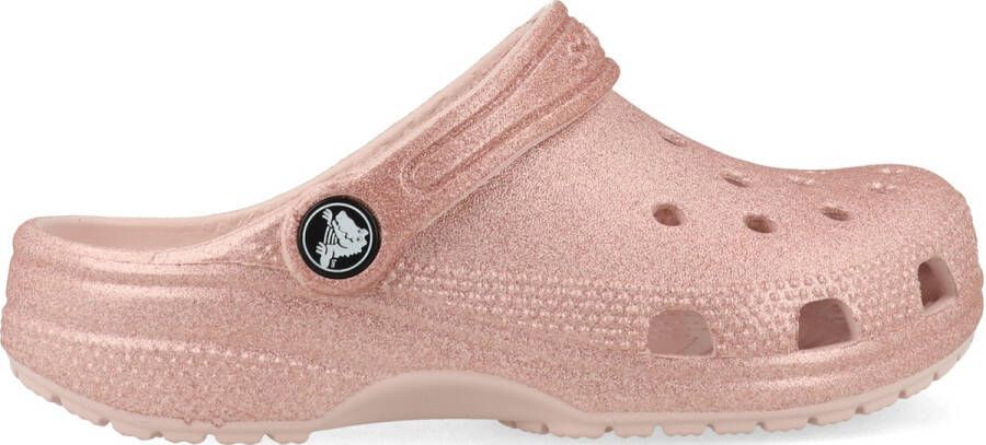 Crocs Kid's Classic Glitter Clog Sandalen maat C13 roze bruin