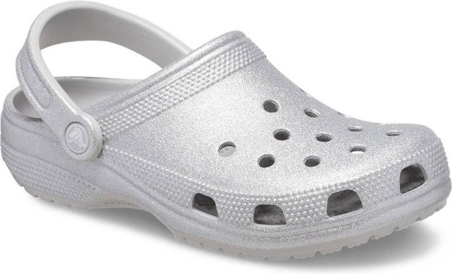 Crocs Classic Glitter Klompen Zilver Man