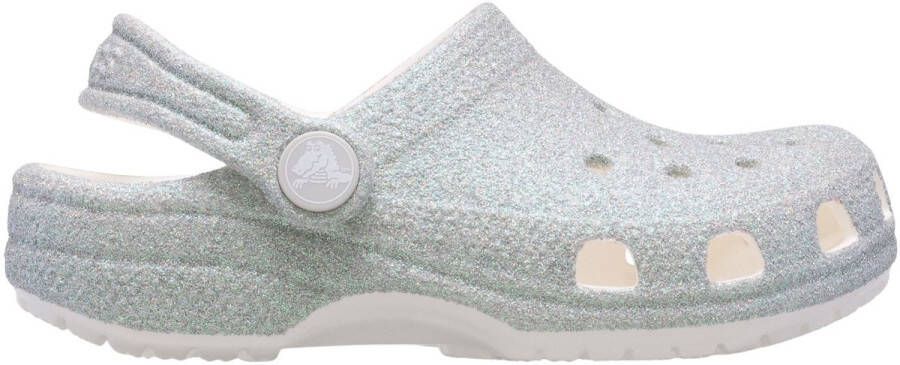 Crocs Kid's Classic Iridescent Glitter Sandalen maat 22-23 grijs