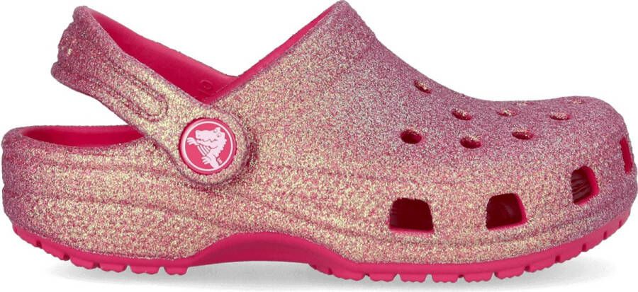 Crocs Classic Iridescent Glitter CgT Unisex Clogs Dragon Fruit