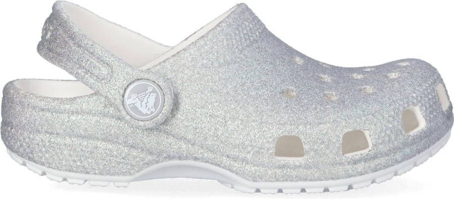 Crocs Kid's Classic Iridescent Glitter Sandalen maat 22-23 grijs
