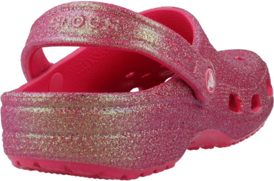 Crocs Classic Iridescent Glitter Klompen Roze Man