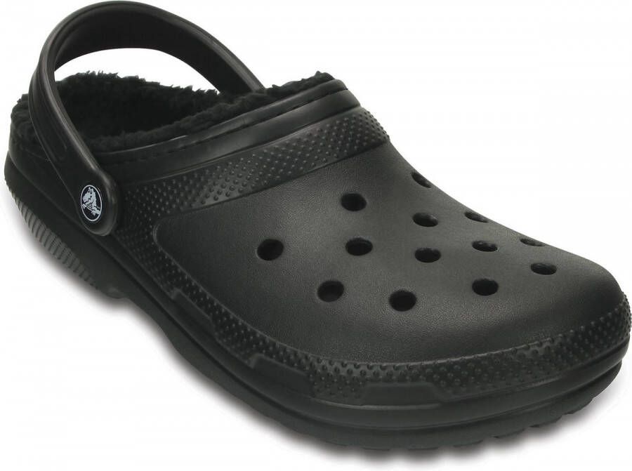 Crocs Gevoerde klomp met zachte voering en hielband Black