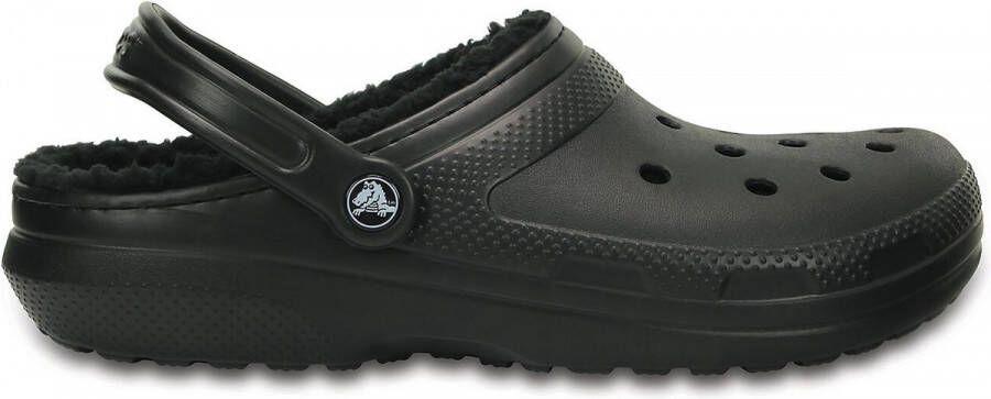 Crocs Pantoffels Classic Lined Clog tuinschoen slippers klomp met knuffelig nepleer