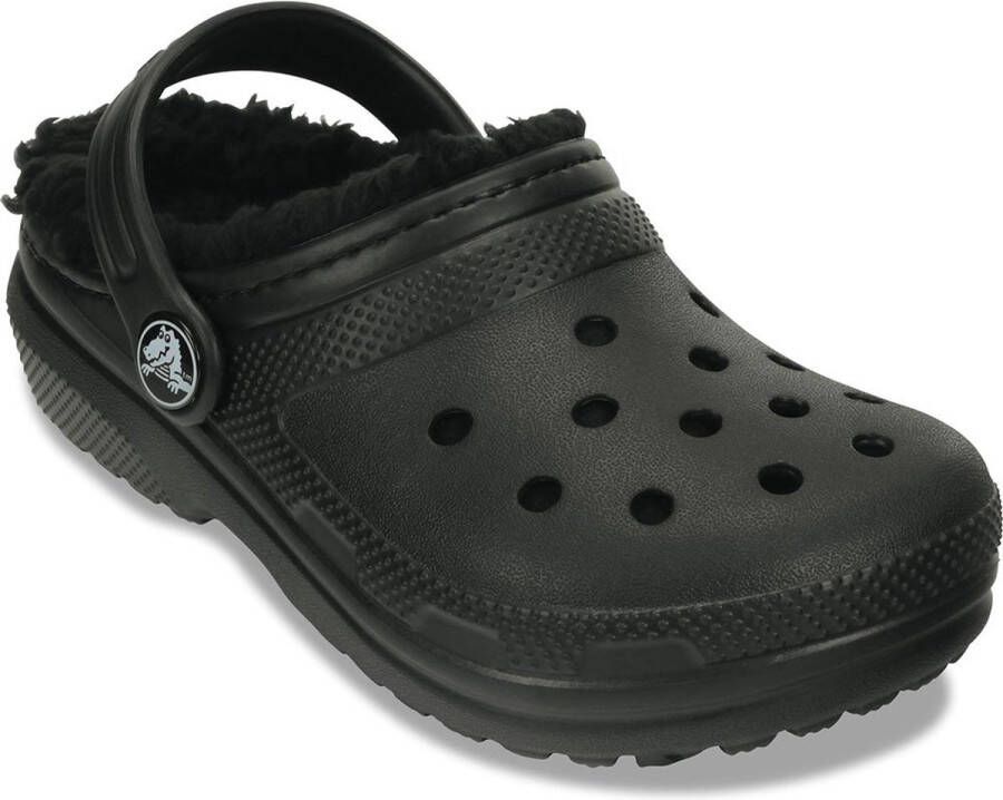 Crocs Kid's Classic Lined Clog Pantoffels maat C13 zwart