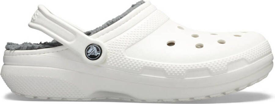 Crocs Pantoffels Classic Lined Clog tuinschoen slippers klomp met knuffelig nepleer