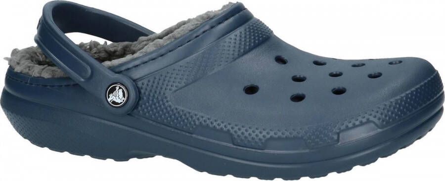 Crocs Classic Lined Sportieve slippers Blauw 459 -Navy Charcoal
