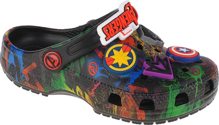 Crocs Classic Marvel Avengers Kids Clog 207721-001 voor een jongen Zwart Slipper