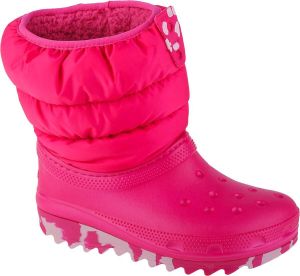 Crocs Classic Neo Puff Boot Kids 207684-6X0 voor meisje Roze Sneeuw laarzen