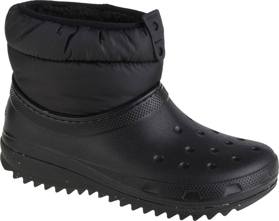 Crocs Women's Classic Neo Puff Shorty Boot Winterschoenen maat W10 zwart grijs - Foto 1