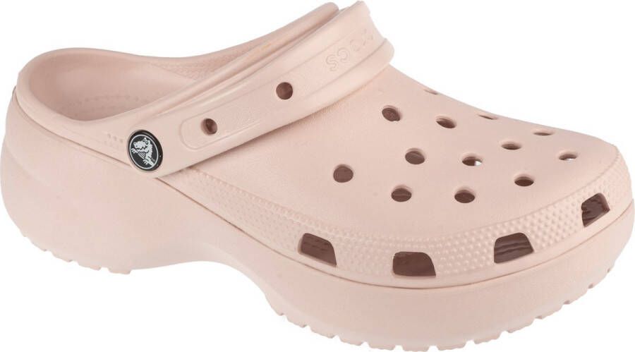 Crocs Classic Platform Clog 206750-6UR Vrouwen Roze Slippers