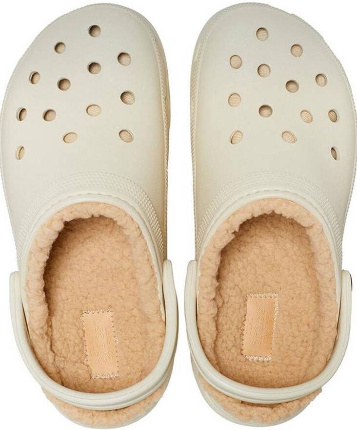 Crocs Classic Platform Lined Clog Bone