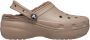Crocs Classic Platform Lined Clog W Volwassenen Clogs Beige - Thumbnail 2