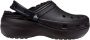Crocs Klassieke Platform Gevoerde Klompen voor Dames Black Dames - Thumbnail 4