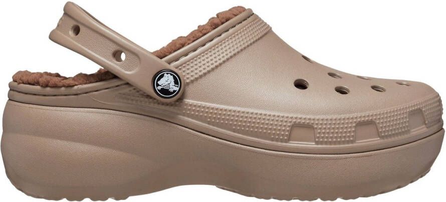 Crocs Classic Platform Lined Clog W Volwassenen Clogs Beige - Foto 4