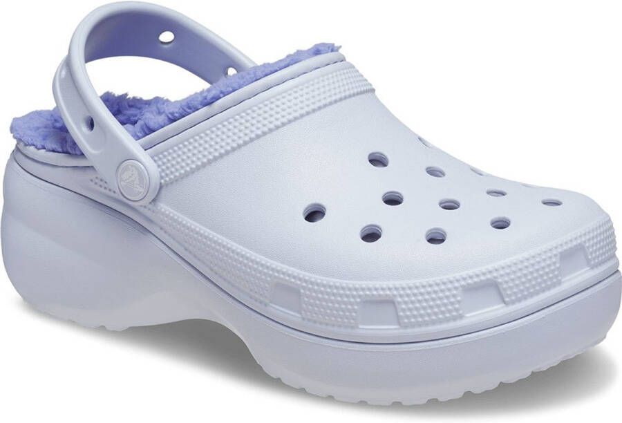 Crocs Classic Platform Lined Klompen Blauw Vrouw
