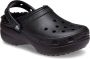 Crocs Klassieke Platform Gevoerde Klompen voor Dames Black Dames - Thumbnail 5