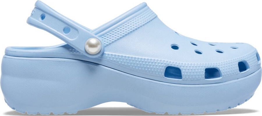 Crocs Clogs Classic Platform Pearl Clog plateauschoen sandaal met sierparels
