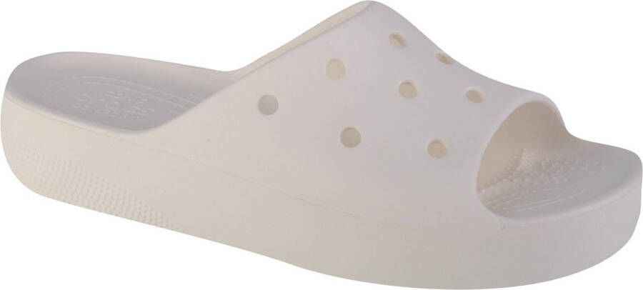 Crocs Classic Platform Slide 208180-100 Vrouwen Wit Slippers