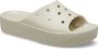 Crocs Women's Classic Platform Slide Sandalen maat W10 grijs beige - Thumbnail 1