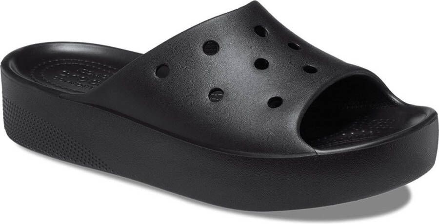 Crocs Classic Platform Slides Zwart Vrouw