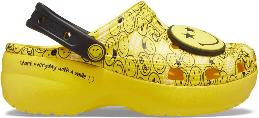 Crocs Classic Platform Smiley Clog