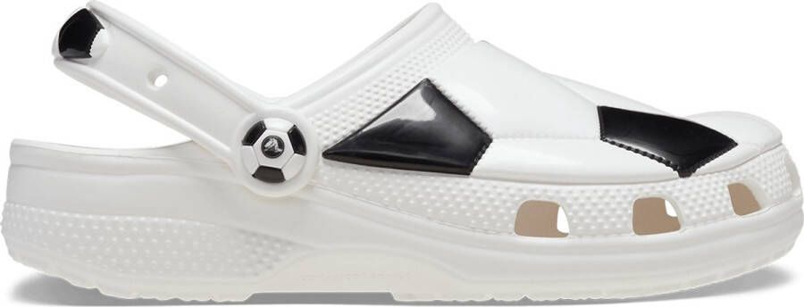 Crocs Classic Soccer Ball Clogs Toddler White Black