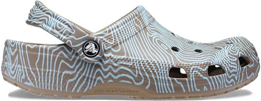 Crocs Classic Topographic Clog Sandalen maat M10 W12 grijs