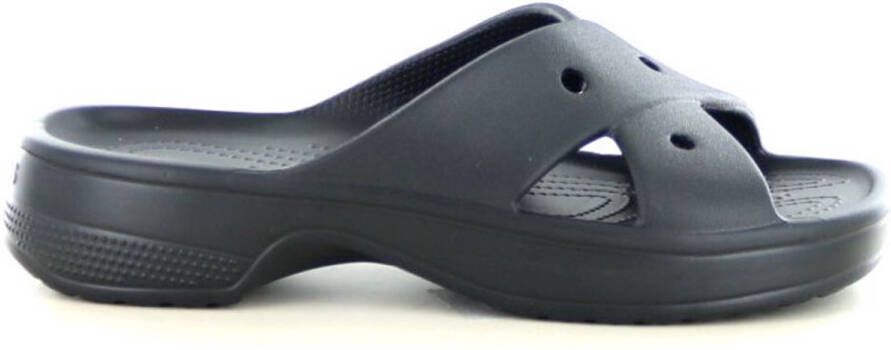 Crocs Cross Strap Slippers Zwart Vrouw