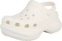 Crocs W Classic Bae Clog 206302-100 Vrouwen Wit slippers - Thumbnail 4