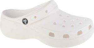 Crocs Classic Platform Clog 206750-100 Vrouwen Wit Slippers