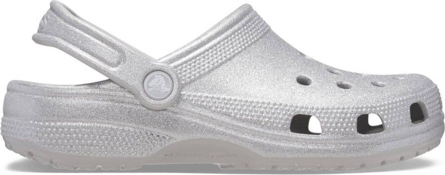 Crocs Classic Glitter Klompen Zilver Man