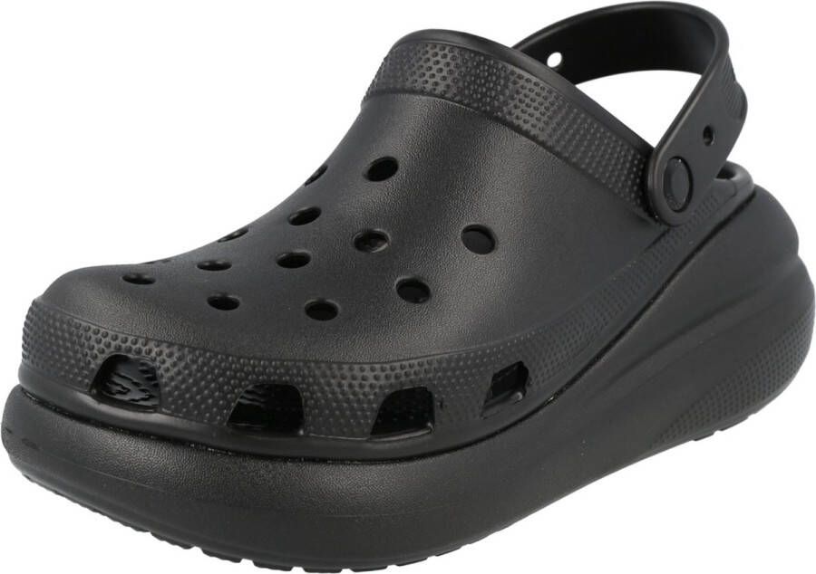 Crocs Classic Crush Clog Gedurfd ontwerp en extra hoogte Black Dames