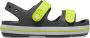 Crocs Crocband Cruiser Sandal Toddler Grijs met Gele Sandaaltjes - Thumbnail 1