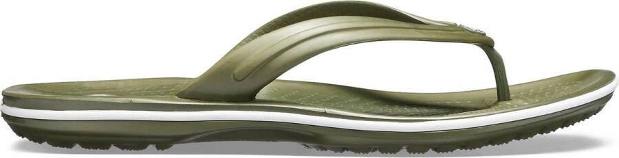 Crocs Crocband Flip Sandalen maat M10 W12 olijfgroen