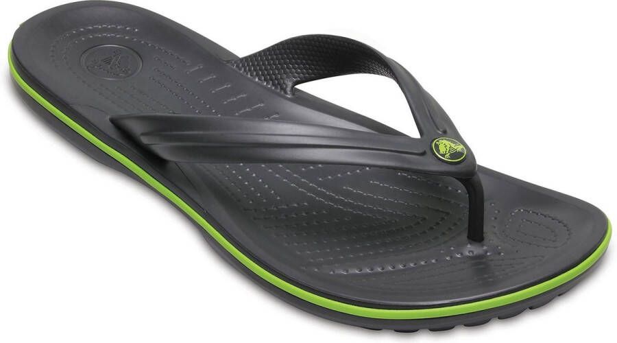 Crocs Sportieve Flip Sandaal met Logo Detail Gray Heren