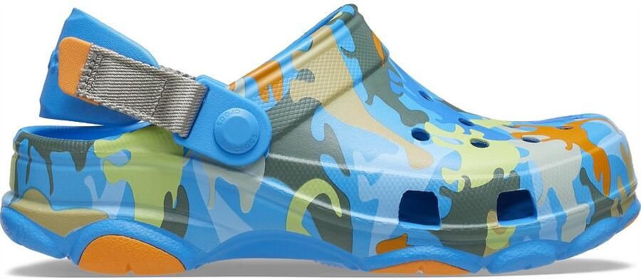 Crocs All Terrain Dino Camo Clog K Ocean US J5