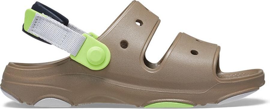 Crocs All-Terrain Kinder Sandalen Khaki Multi Verstelbare Rie Comfortabele Pasvorm